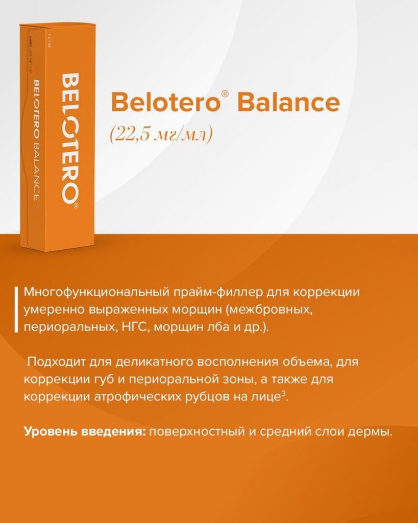 Купить филлеры BELOTERO BALANCE